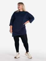 Платье из футера оверсайз