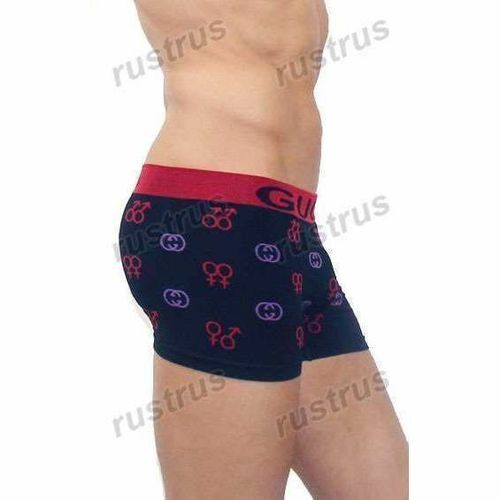 Мужские трусы бесшовные хипсы синие Gucci