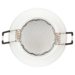 Светильник встраиваемый алюминиевый ЭРА KL109 WH под лампу MR16 GU5.3 белый матовый