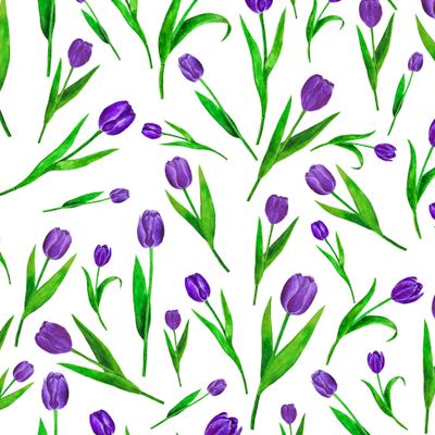 Тюльпаны акварель