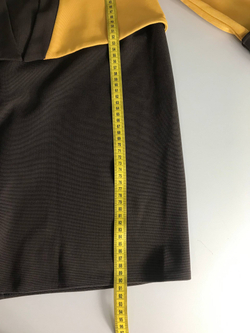 Платье в осенних оттенках, визуально на 50 размер