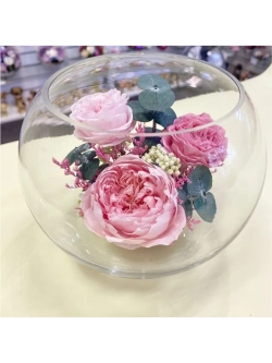 Натуральные пионы в стекле, вакуум