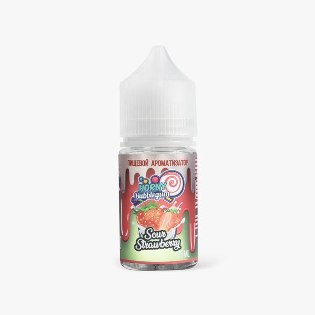 Ароматизатор Horny Bubblegum 15 мл - Sour Strawberry