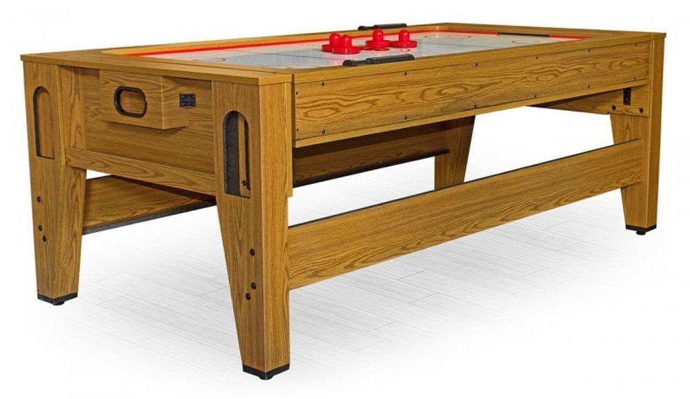 Игровой стол - трансформер (бильярд, аэрохоккей, настольный теннис) "Twister" (дуб)