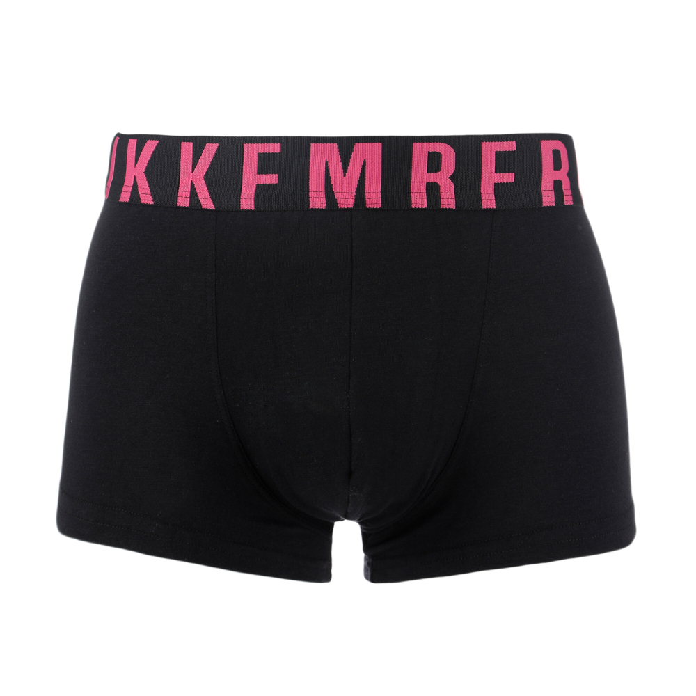 Мужские трусы хипсы черные с розовыми буквами Bikkembergs MIX COLOR FLUO BKK1UTR16SI