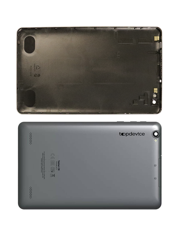 Задняя крышка с рамкой для TopDevice Tablet C8 (Серая)