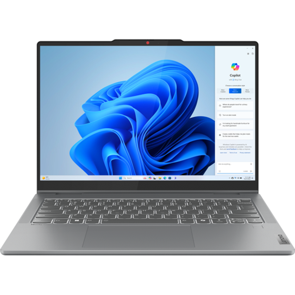 Ноутбук Lenovo IdeaPad 5 14AHP9, 14" (1920x1200) OLED/AMD Ryzen 7 8845HS/16 ГБ LPDDR5X/1024 ГБ SSD/AMD Radeon Graphics/Без системы, Серый (83DR005PRK)