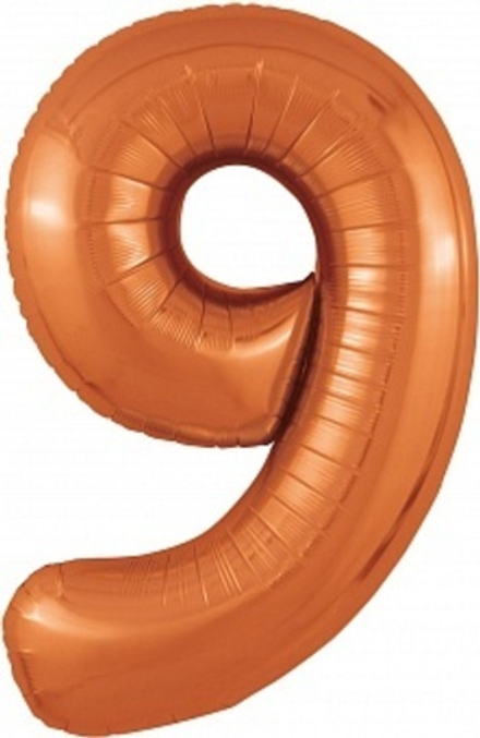 Р Цифра 9 Slim Папайя (40''/102 см)