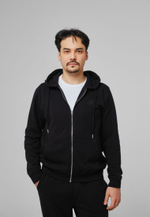 Кофта на замке с капюшоном трикотаж ARGYMAQ BLACK