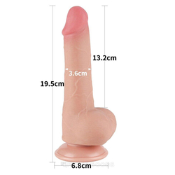 Фаллос с подвижной кожей Sliding Skin Dong (7,5 дюймов)