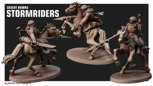 Astra Militarum Tallarn Desert Raiders Талларнские всадники 1шт. миниатюра для AOS,Waha, Настольная игра, НРИ, Варгейм, РПГ