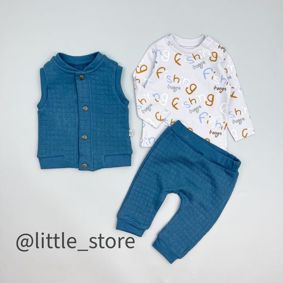 Комплект из капитония "Олененок" синий