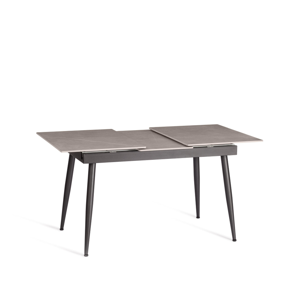 Стол обеденный Balmoral/Балморал столешница керамика (матовая) /опоры металл, серый/чёрный, (120+40)x80x75(+1) см