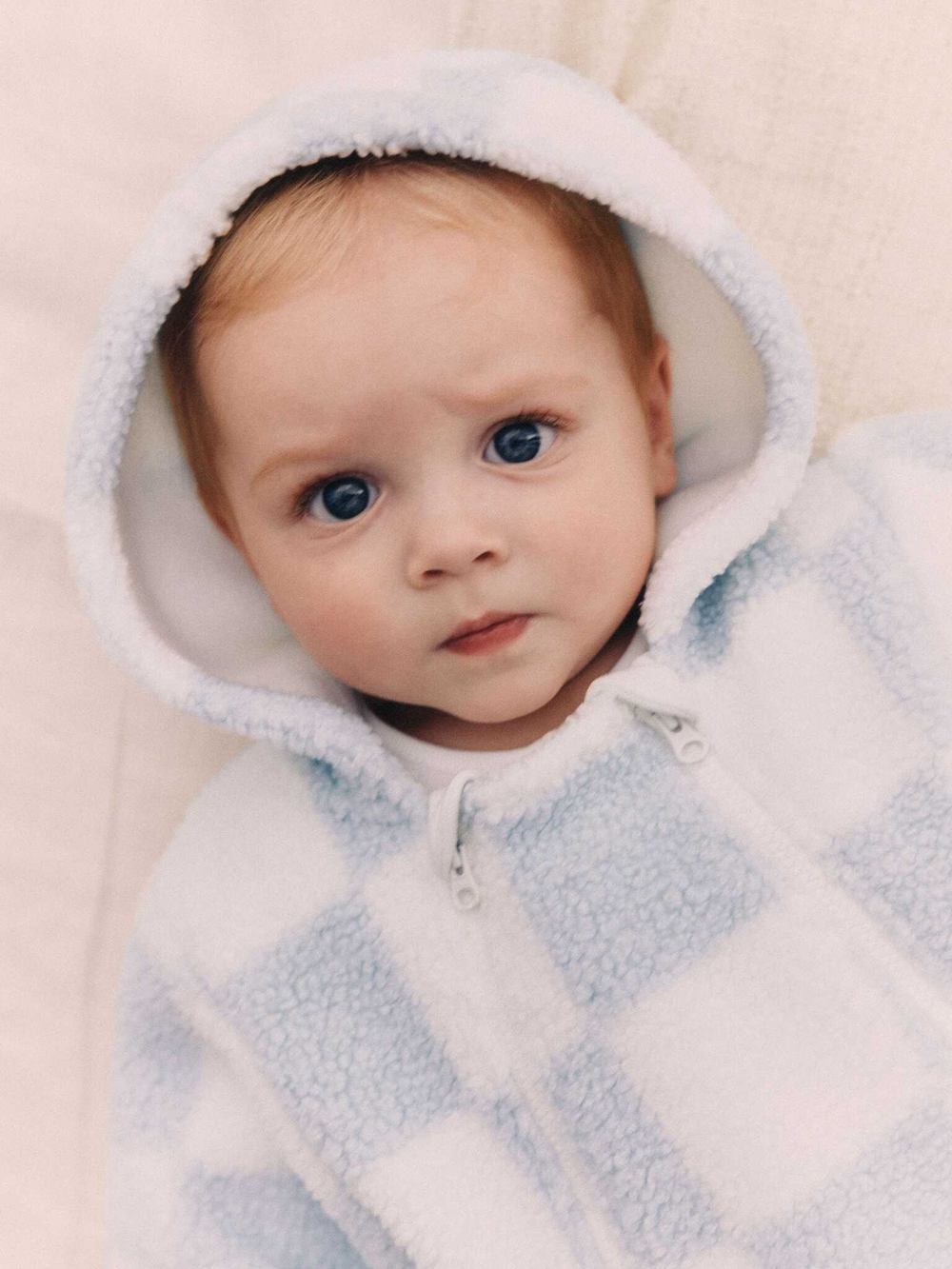 Комбинезон флисовый для малышей Next 286-894, Синий, Белый