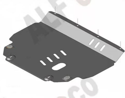 Защита ALFeco картера двигателя и кпп для FAW Besturn X40 2019- V-all (сталь 2 мм) арт.ALF4704st