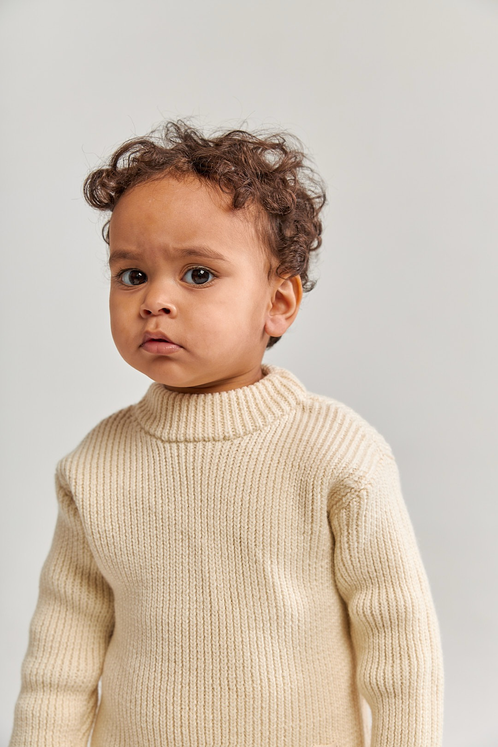 Костюм классический из меринос-кашемира, Молочный