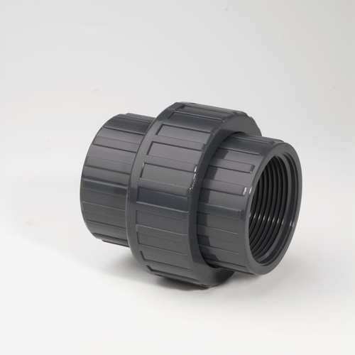 Муфта переходная ПВХ (НПВХ) разборная с внутренней резьбой под клей (Ру10), PLIMAT, Португалия