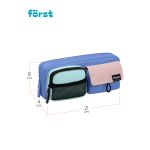 Пенал мягкий 1 отделение, 2 кармана, 210*80*40 Först "Royal blue", полиэстер