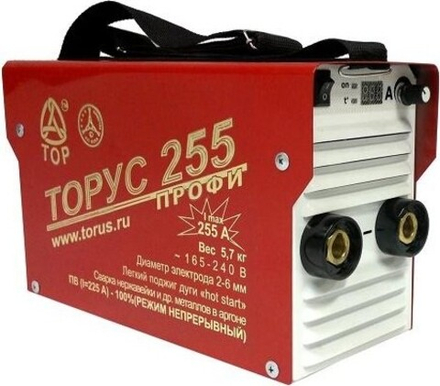 Сварочный инвертор Торус 255 НАКС + комплект проводов 95566030