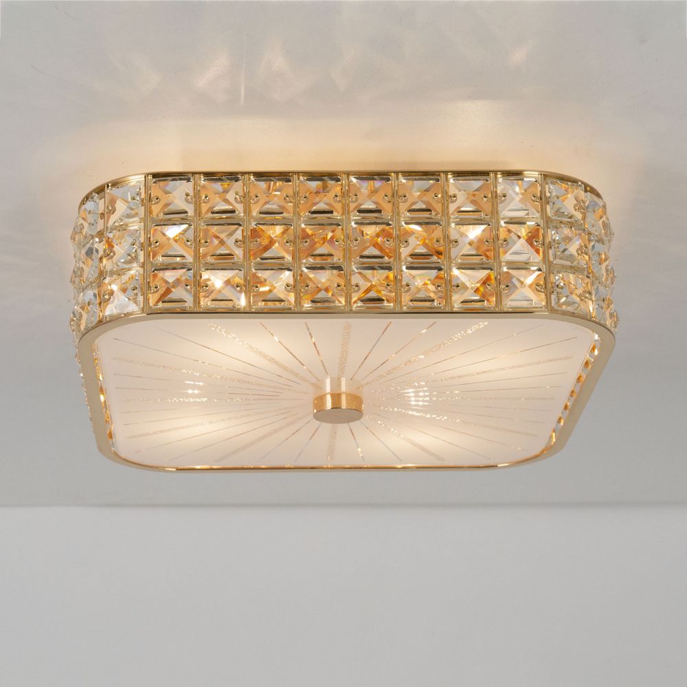 Citilux Портал CL324242 Люстра хрустальная Золото