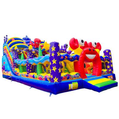 Коммерческий надувной батут «Мега риф», 12*6*6 м