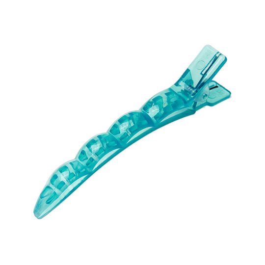 Зажимы для волос Harizma, пластиковые, синие, 10см (h10897-06)