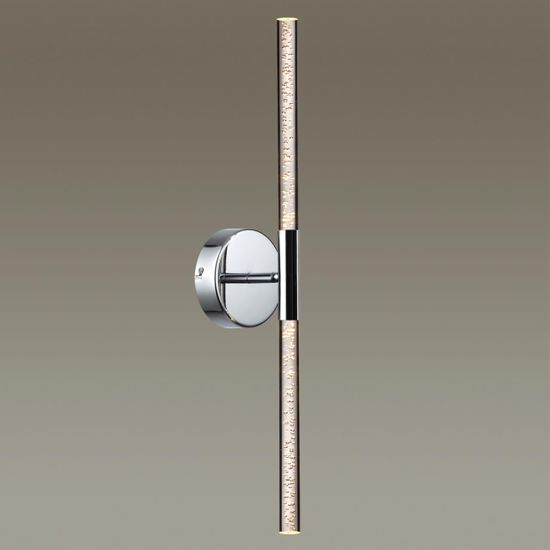 4370/10WL HIGHTECH ODL23 235 хром полированный/акрил с пузырьками Настенный св-к IP20 LED 8W 315Лм 3000K SPARKY