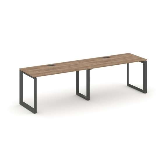 Style Project Рабочая станция односторонняя SN-59O.ORS-022 Дуб Табак/Металл Антрацит/Черный Заглушка