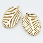 Подвеска Пальмовый лист, цвет золото, размер 20*13 мм, цена за 1 шт
