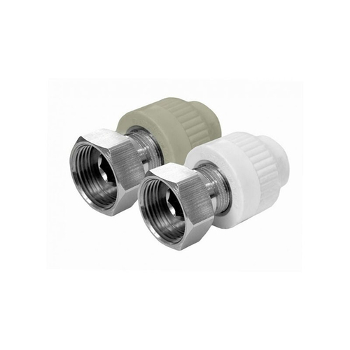 Муфта комбинированная с накидной гайкой Valfex, DN 25, PN 25, G-1/2'', серая