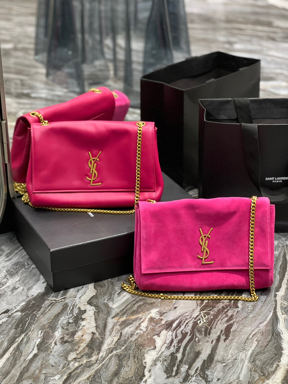 Saint Laurent Kate Medium Reversible Chain Bag 28 cm