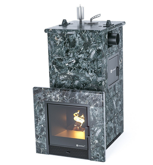 Банная печь ИзиСтим Геленджик в полноценном кожухе с боковым подключением