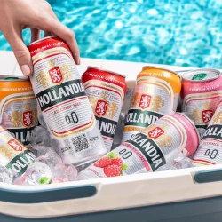 Пиво безалкогольное Hollandia светлое фильтрованное пастеризованное, 0,45 л