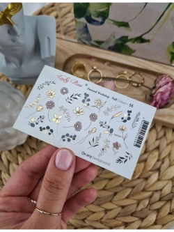 Lucky Rose Слайдеры наклейки для ногтей Foil 56