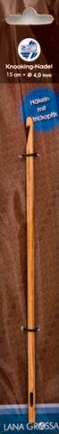 Lana Grossa Крючок для вязания в технике knooking (дерево), № 4, 15 см