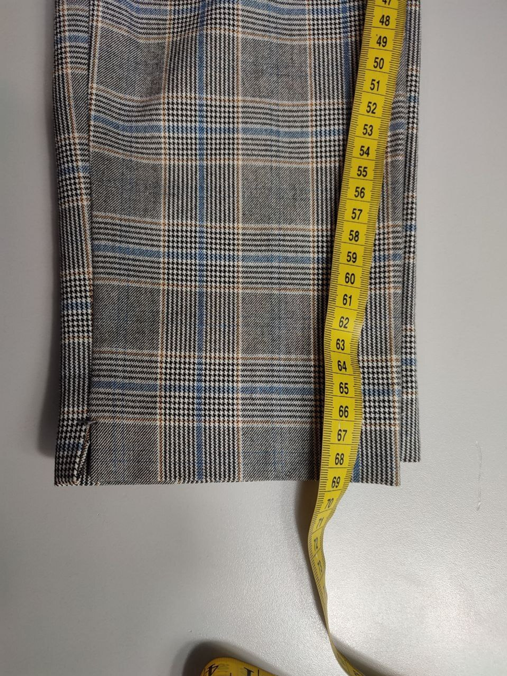 Брюки Zara в стильную клетку, маркировка S, визуально на 44 размер