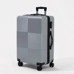 Чемодан маленький 24" кодовый замок, цвет серебряный