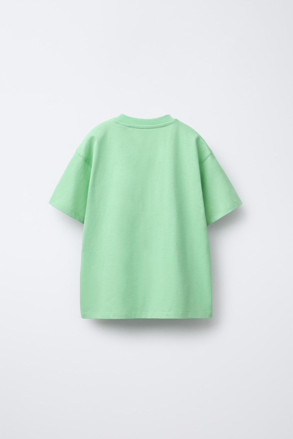 ZARA ФУТБОЛКА С РЕЛЬЕФНЫМ ПРИНТОМ «СЕРФИНГ» PAUL FRANK ®, СВЕТЛО-ЗЕЛЕНЫЙ