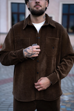Рубаха "Velvet" коричневая