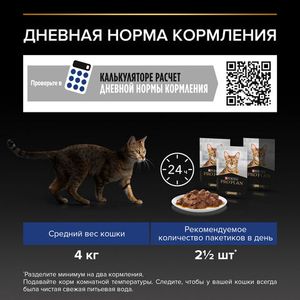 Пауч Pro Plan для взрослых кошек, живущих дома, с лососем в соусе
