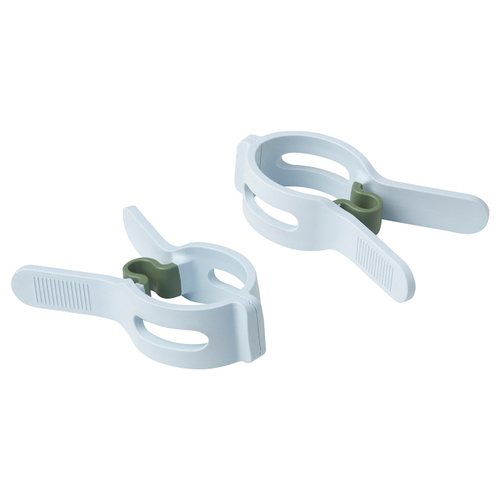 Набор прищепок IKEA SLIBB (СЛИББ), Синий / Зеленый, 2 шт