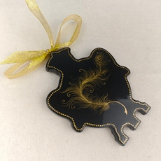 Сувенир "Самовар" с росписью Палех в подарочной коробке