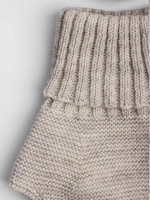 Чепчик и снуд детский на осень светло-бежевый