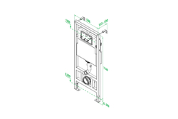 Рамная инсталляция для подвесного унитаза IDDIS Neofix NEO0000I32
