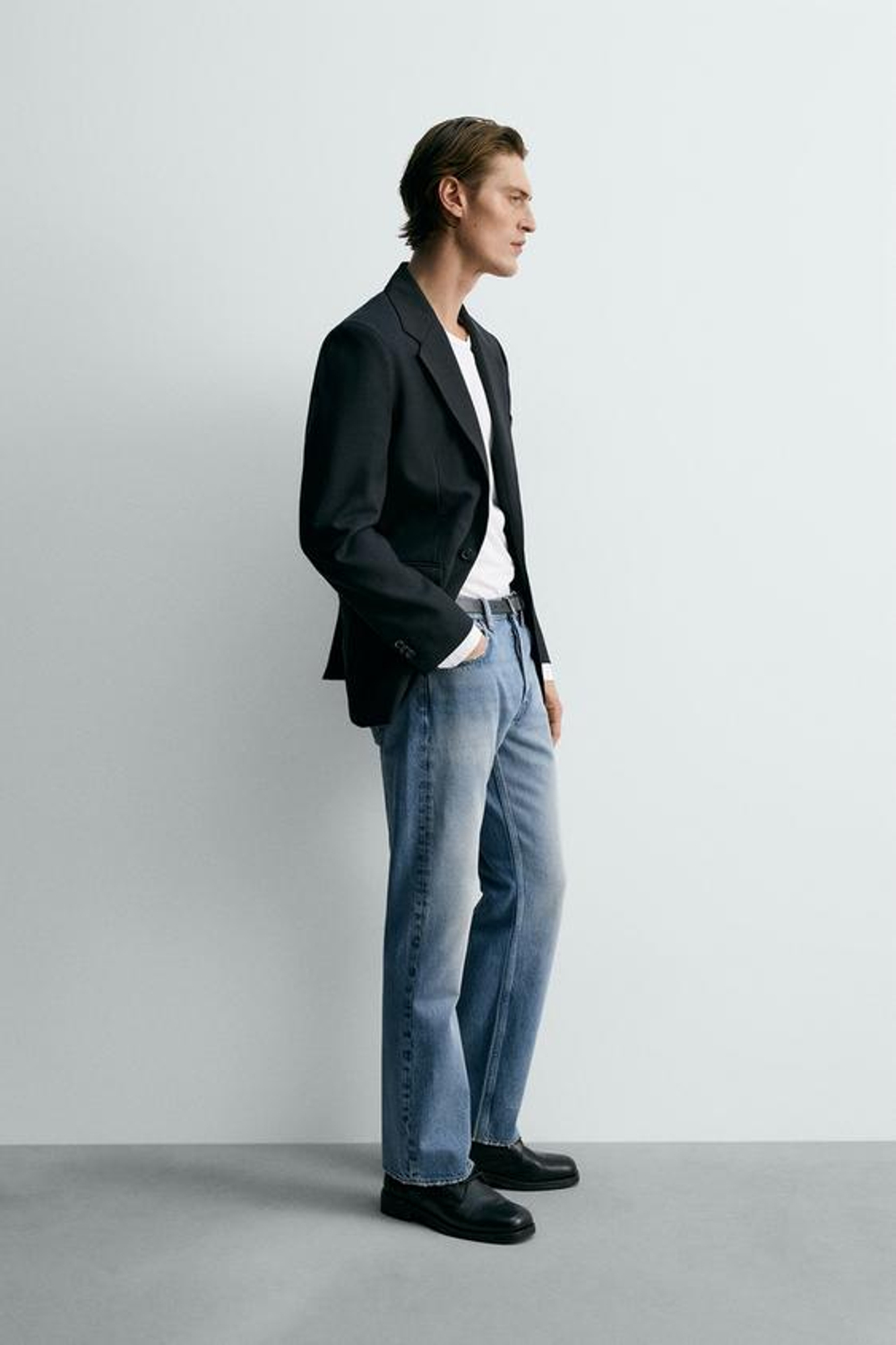 ZARA ДЖИНСЫ BOOTCUT, ГОЛУБОЙ