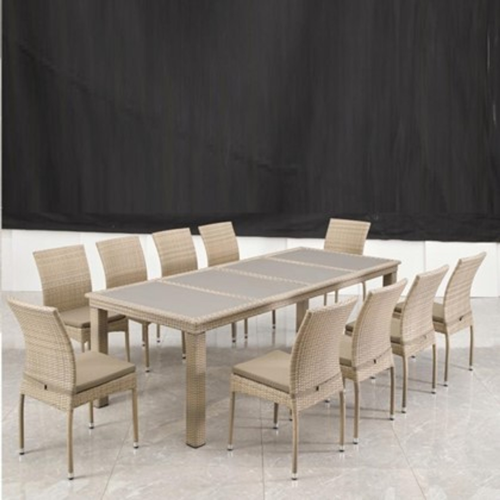 Комплект садовой мебели T438/Y380C-W85 Latte 10PCS