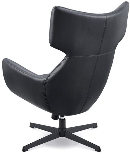 Кресло Total Black черная экокожа, ножка черный металл