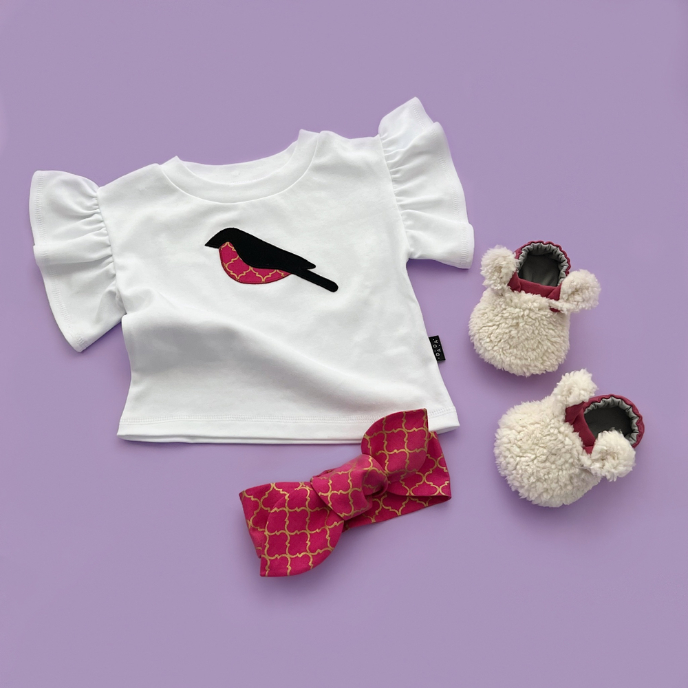 Комплект – футболка "Бабочка", моксы "Овечки" и повязка