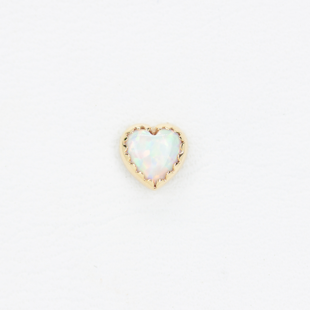 Cupid tops with synthetic opal