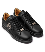 Кожаные кроссовки Strass Hexagon Philipp Plein - черный(USC0678 PLE075N)